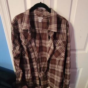 Carhartt Button Down Long Sleeve Shirt  Size XL Plaid